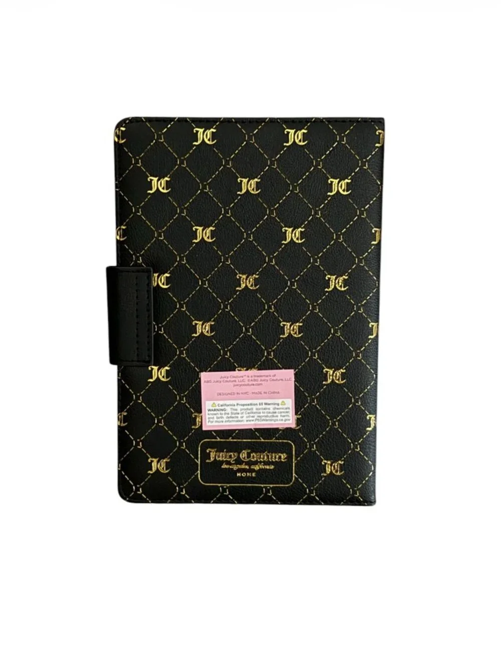 Juicy Couture Black Gold Journal Notebook & Diamond Pen | NEW